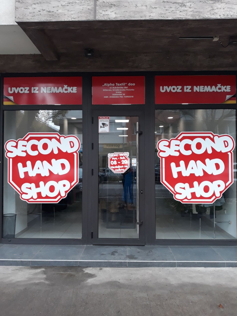 Alpha textil Second hand shop | Ćuprija | Kneza Miloša 22